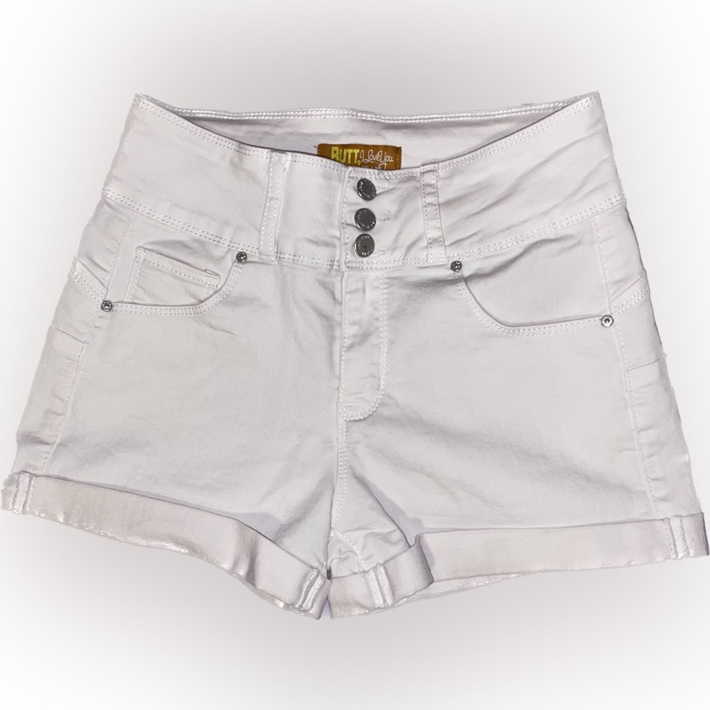 Rue 21 High Rise Betta Butt White Shorts